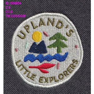 Upland Little Explorers  tshirt with school logo