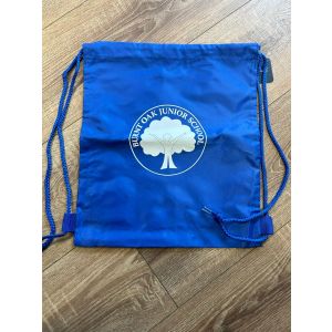 Burnt Oak PE bag with school logo YELLOW