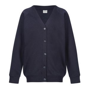 Linton Mead Cardigan with logo