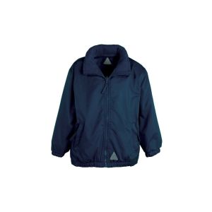 NEW NAVY Bedonwell Reversible Fleece with school logo
