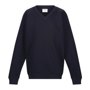 Linton Mead v neck Sweatshirt with logo