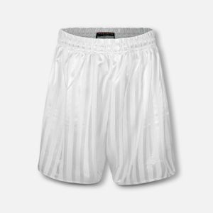 White  Shadow Stripe Shorts